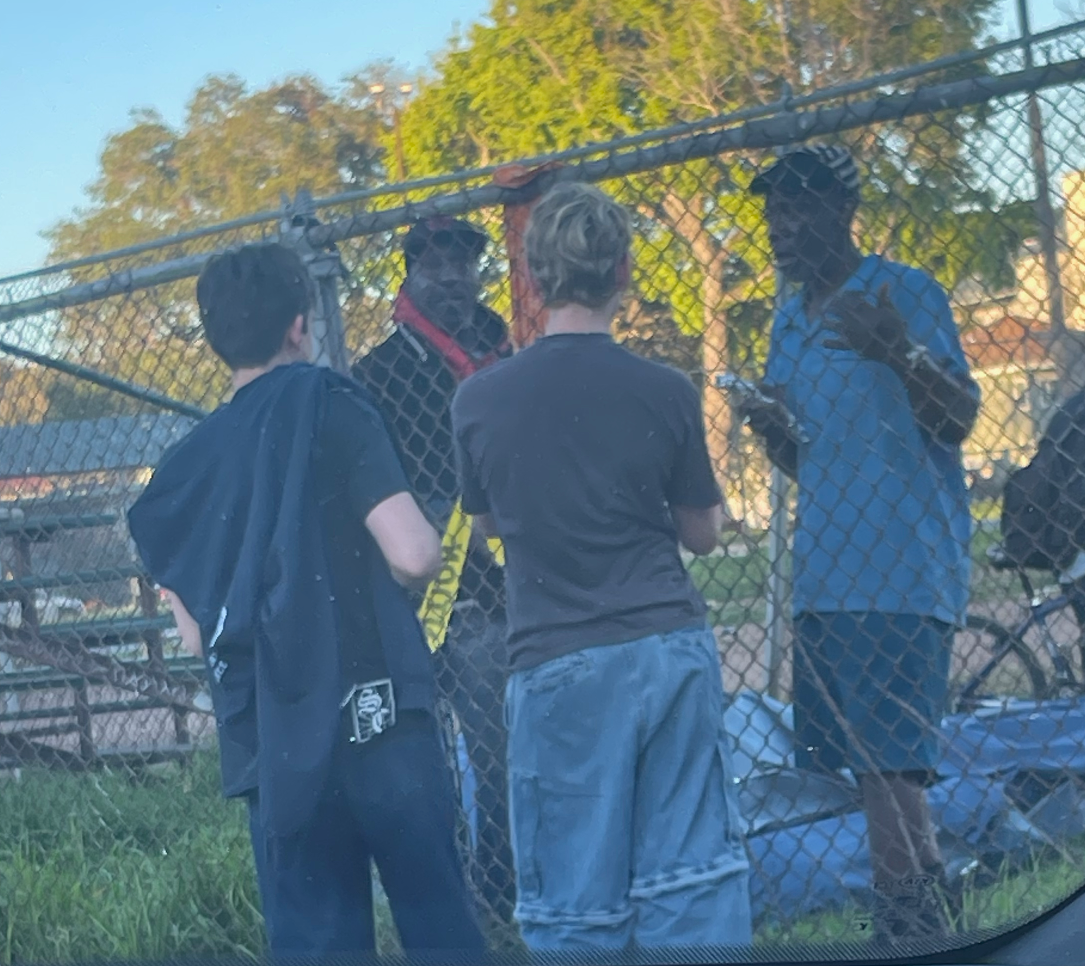Hopeful Bites students distributing meals to community members